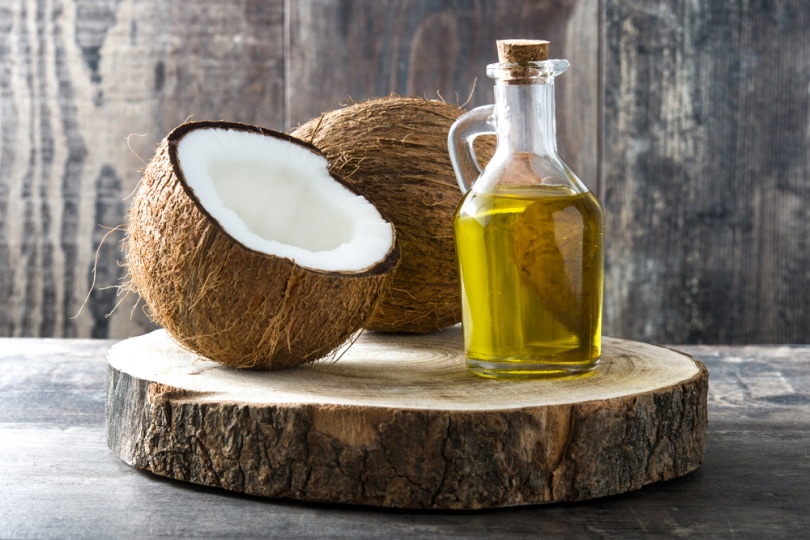 coconut oil in wooden board etorres Shutterstock
