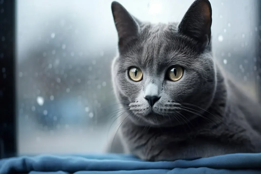 Russian Blue cat